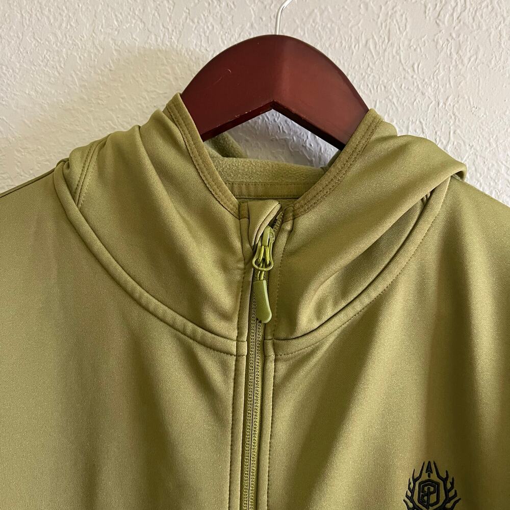 Born Primitive Outdoor Hoodie Jacket Green Full Zip Performance Mens M Logo - Picture 12 of 14